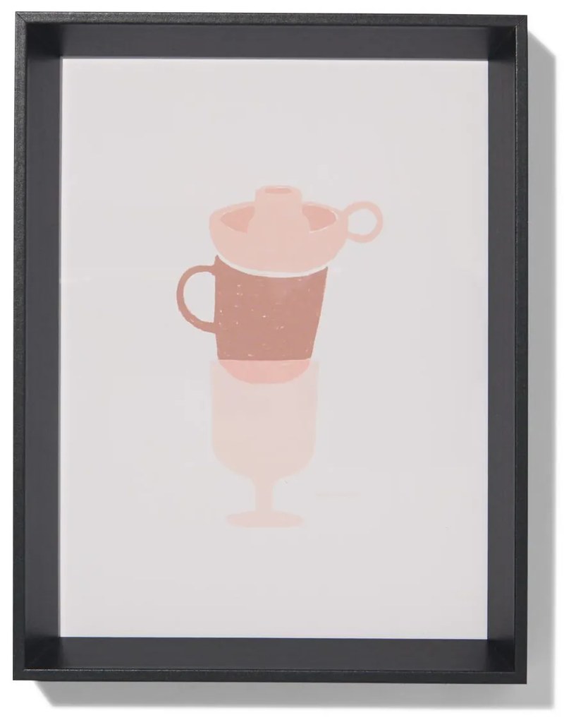 HEMA Fotolijst Hout 15x20 Facetrand Zwart (zwart)