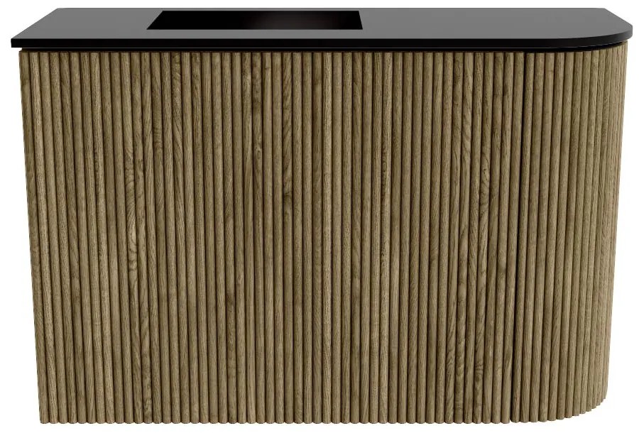 Mondiaz Joya 60cm toiletmeubel ronding rechts dusk met wastafel faye links 1 kraangat urban