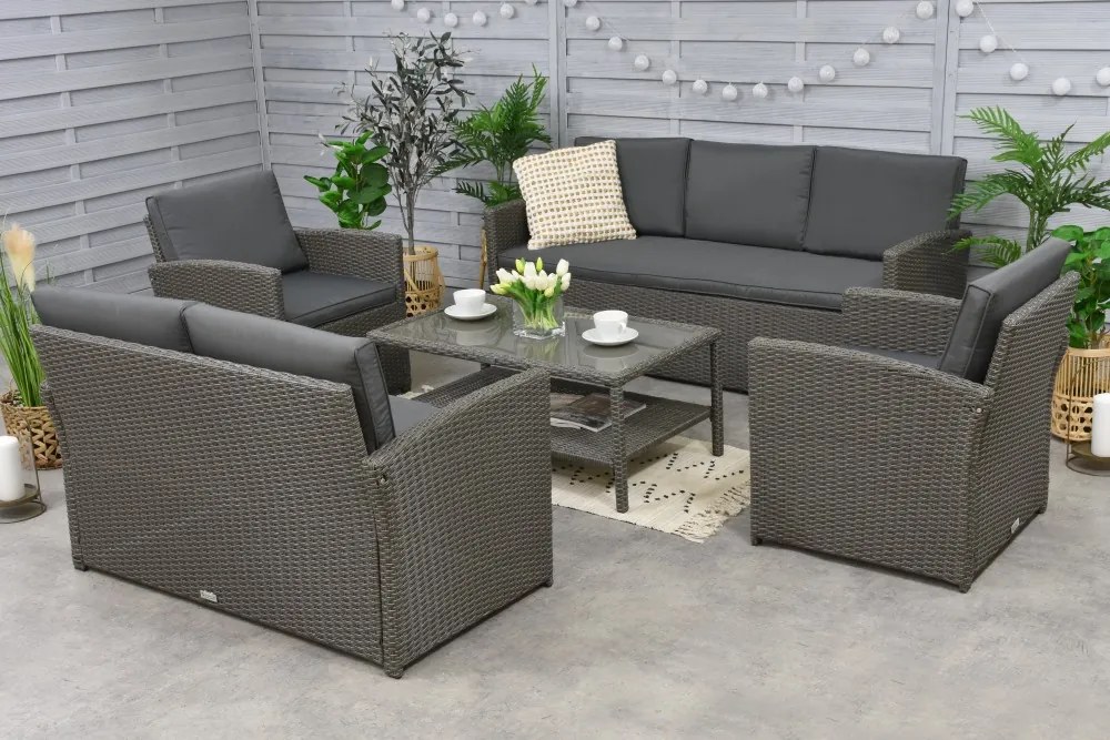 Tuinmeubelen Monaco Coffee 7 Garden Point antraciet