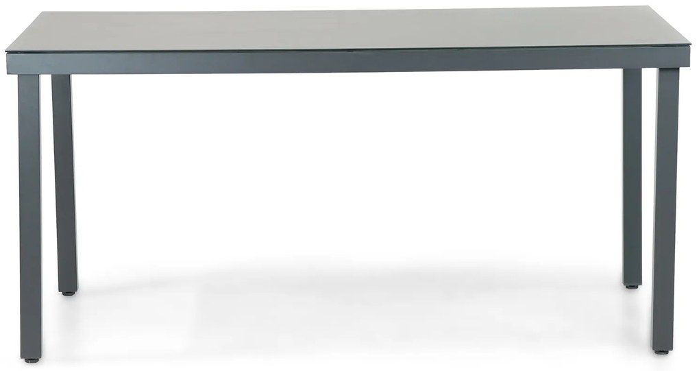 Dining Tuintafel rechthoekig 160 x 90 cm Aluminium/HPL Grijs Porto