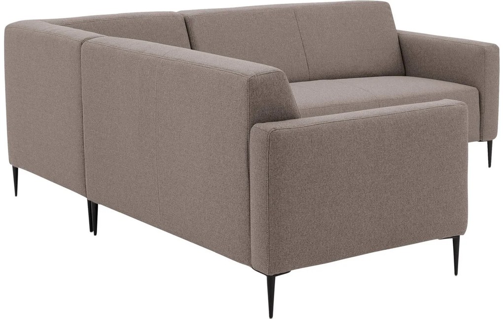 Goossens  Key West grijs, stof, 2-zits, modern design