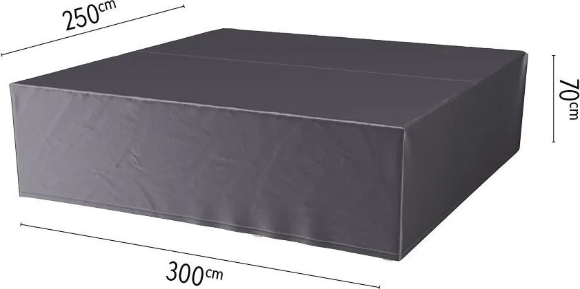 Platinum Aerocover loungesethoes - Ademende hoes voor loungeset 300 x 250 x H70cm