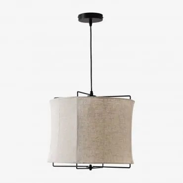 Alfie Hanglamp Van Linnen Beige – Linnen - Sklum