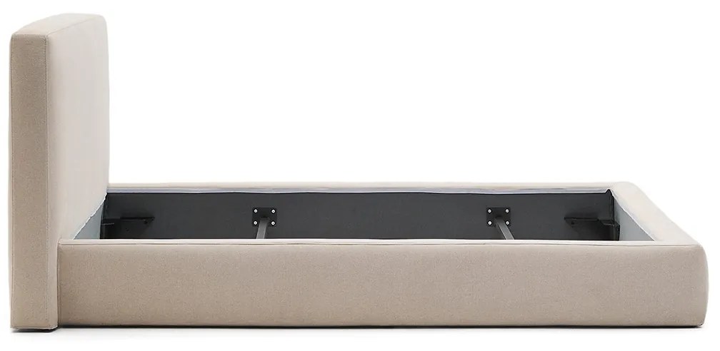 Kave Home Blok Luxe Bedframe Beige Stof 160x200 Cm