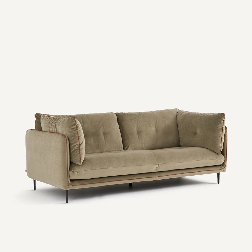 Compacte zetel in linnen fluweel, BOTERO