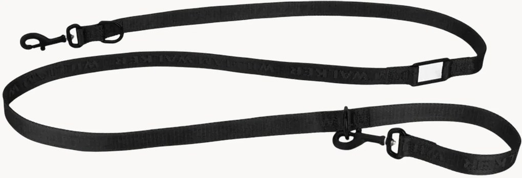 Verstelbare jacquard hondenriem Nero