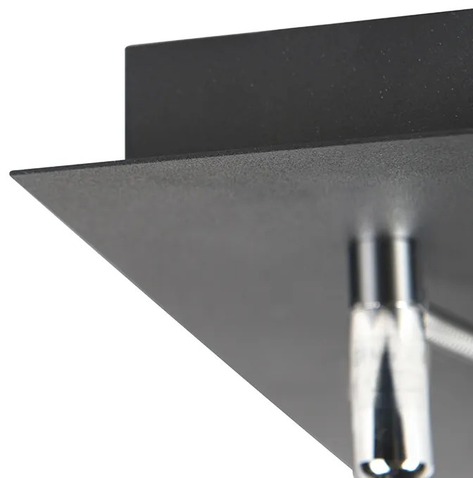 Design spot zwart 2-lichts verstelbaar - Nox