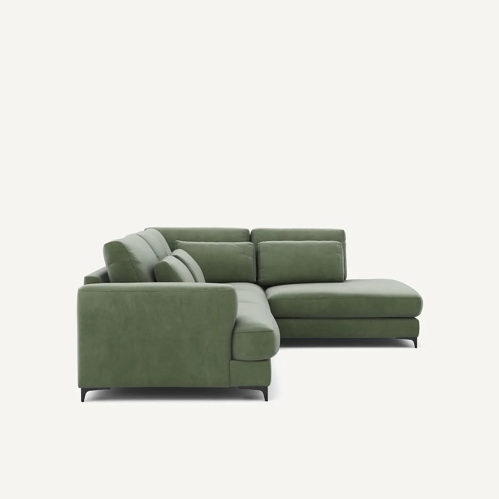 Omvormbare hoekbank rechts, fluweel, Marsile