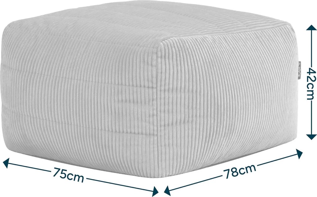 Noa Modulaire Poef Corduroy - Saliegroen