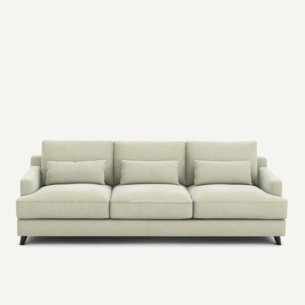 Bank 3- of 4-zits, van stonewashed fluweel, ALWINE