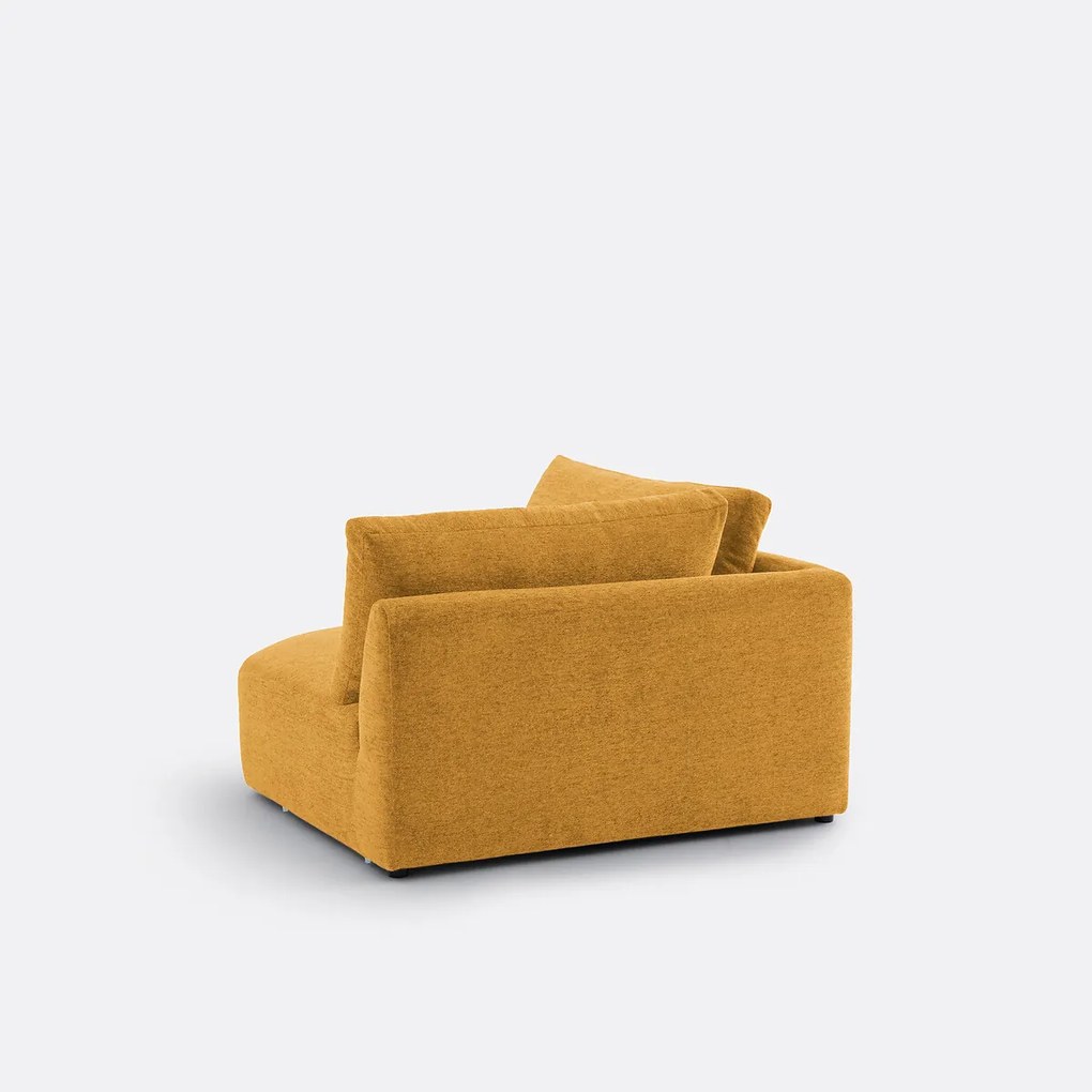 Omkeerbare hoekmodule, gemêleerde chenille, Monica