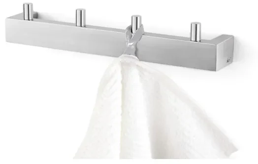 Zack Linea Kapstokje 5.5X27.5X8cm Mat Gesatineerd RVS 40389