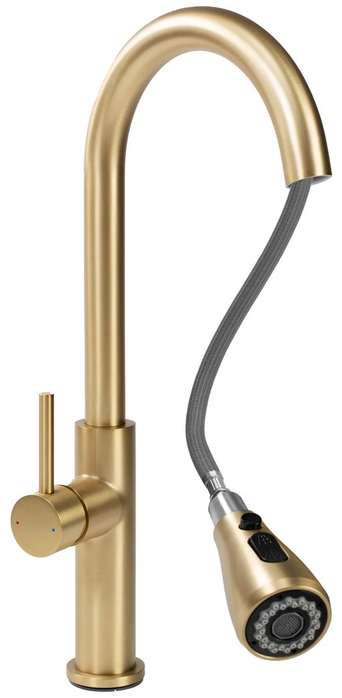 Keukenkraan Rea Nest Gold Brush