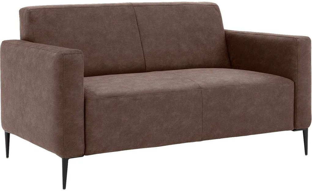 Goossens Key West bruin, micro leer, 2-zits, modern design