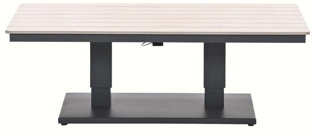 Garden Impressions Brugge verstelbare loungetafel 150x87 cm - donker grijs