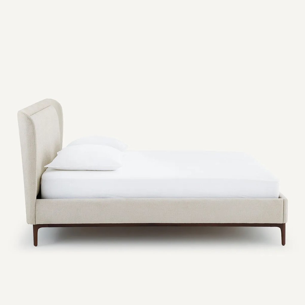 Tweepersoonsbed met gemonteerd hoofdbord en boxspring, Jabote