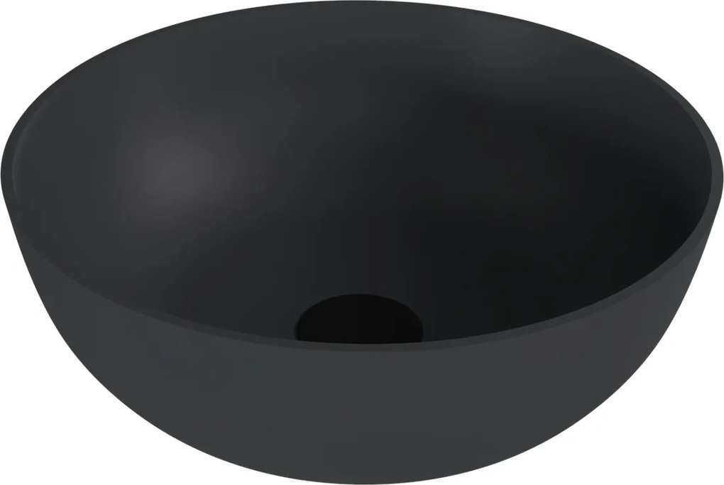 Polysan Banera waskom rond 39x14cm antraciet mat