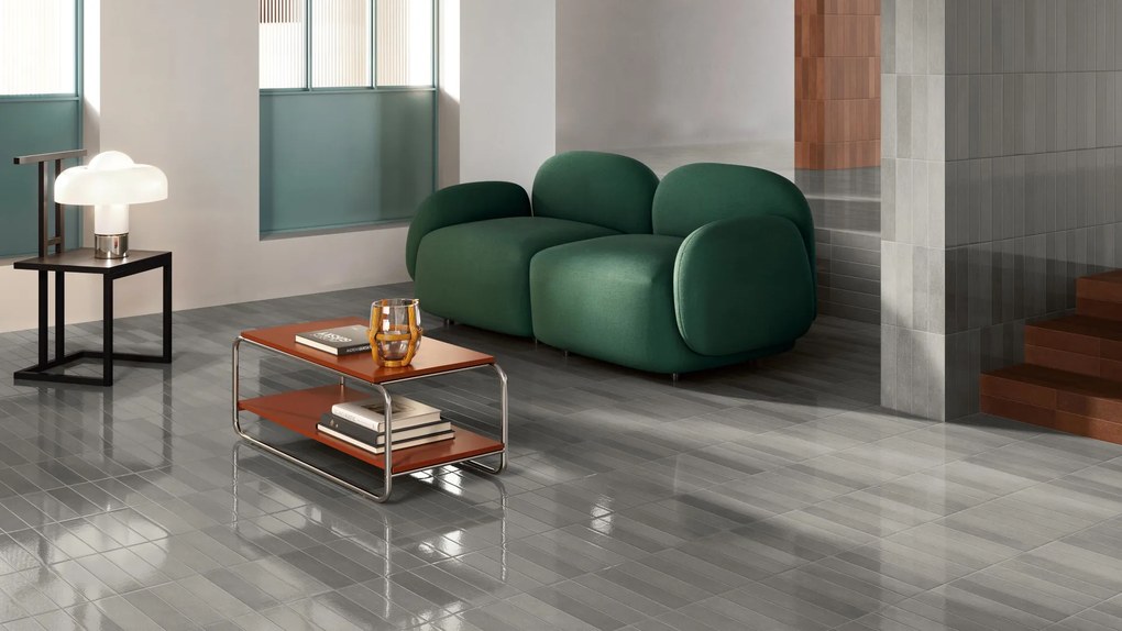 Valence Orizz vloertegel perla mat 6.5x29cm grijs