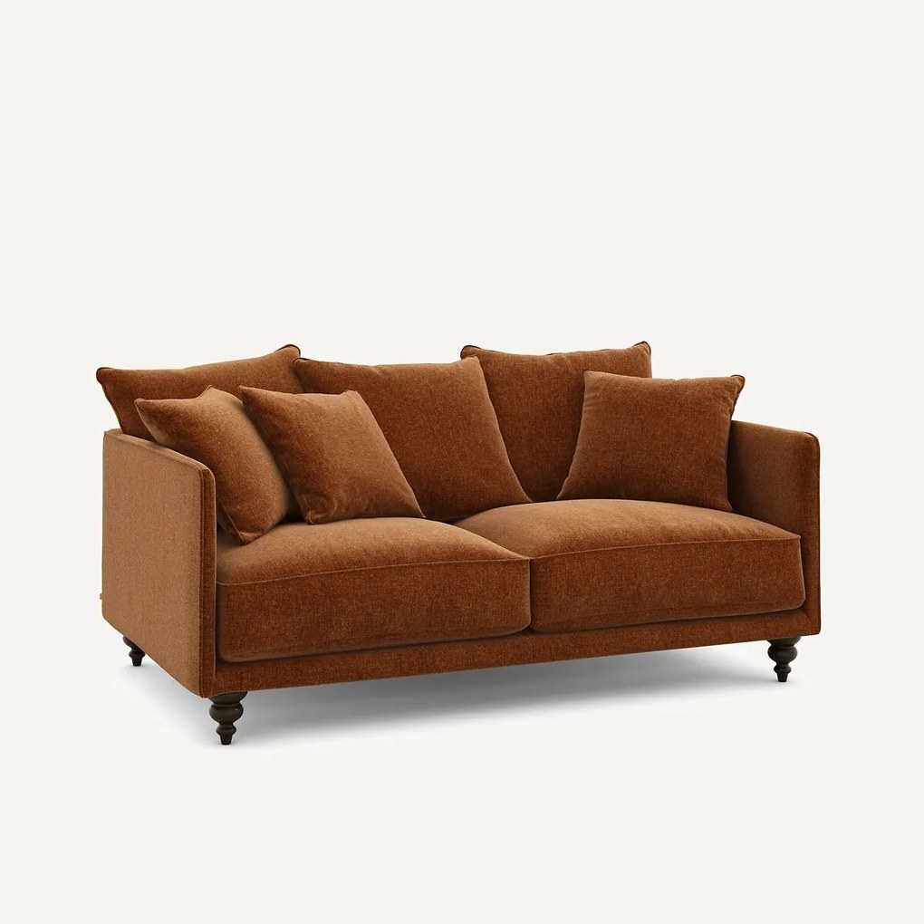 Compacte fluwelen chenille bank, Lazare