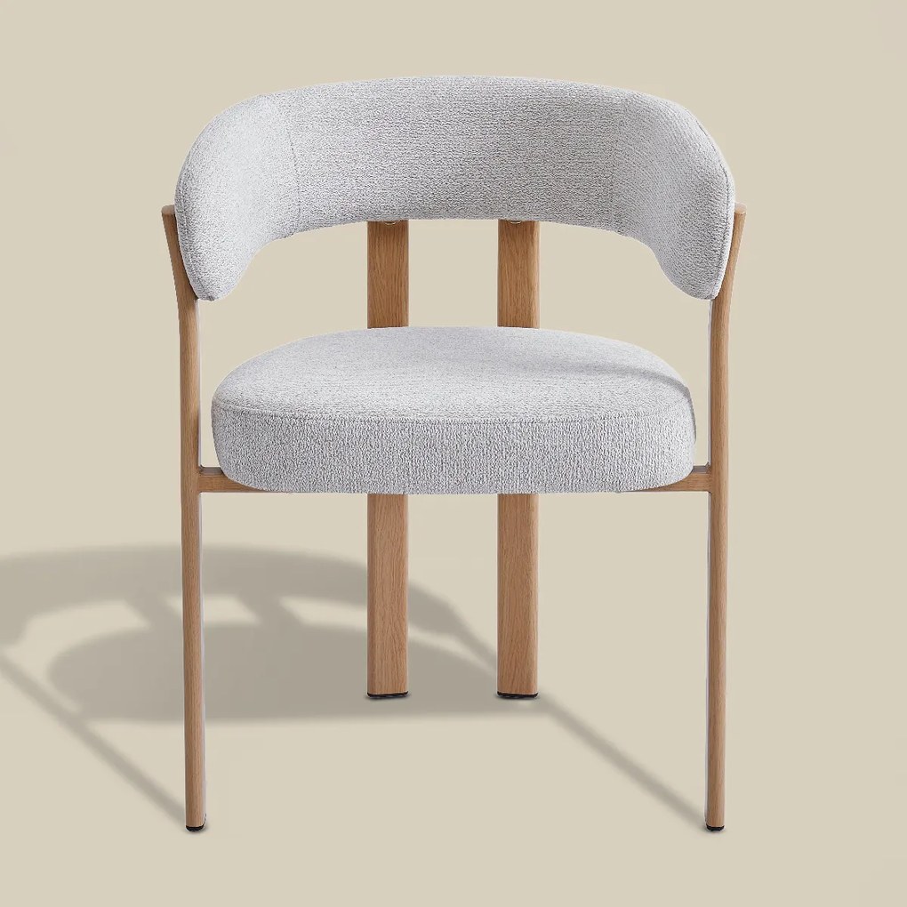 Eetkamerstoel Eiken Met Ronde Rugleuning