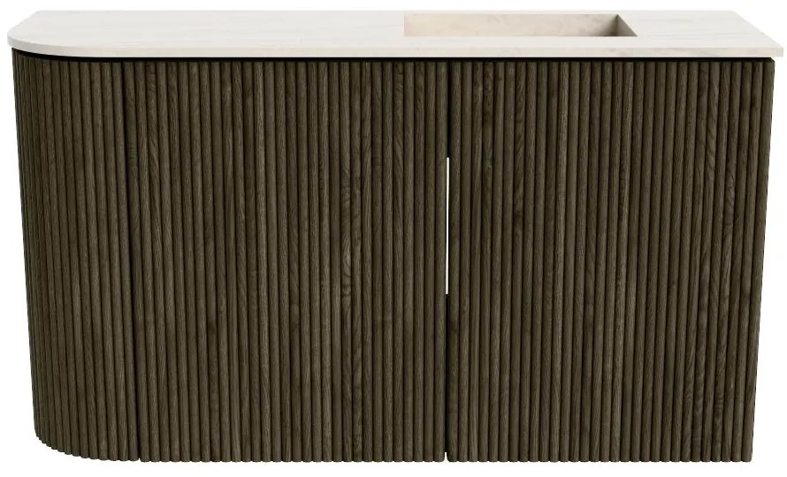 Mondiaz Joya DLux 70cm toiletmeubel ronding links shadow met wastafel faye rechts zonder kraangat meli