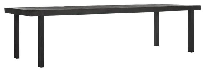 DTP Home Timeless Black Beam Robuuste Eettafel Zwart Teak 300 Cm - 300 X 100cm.