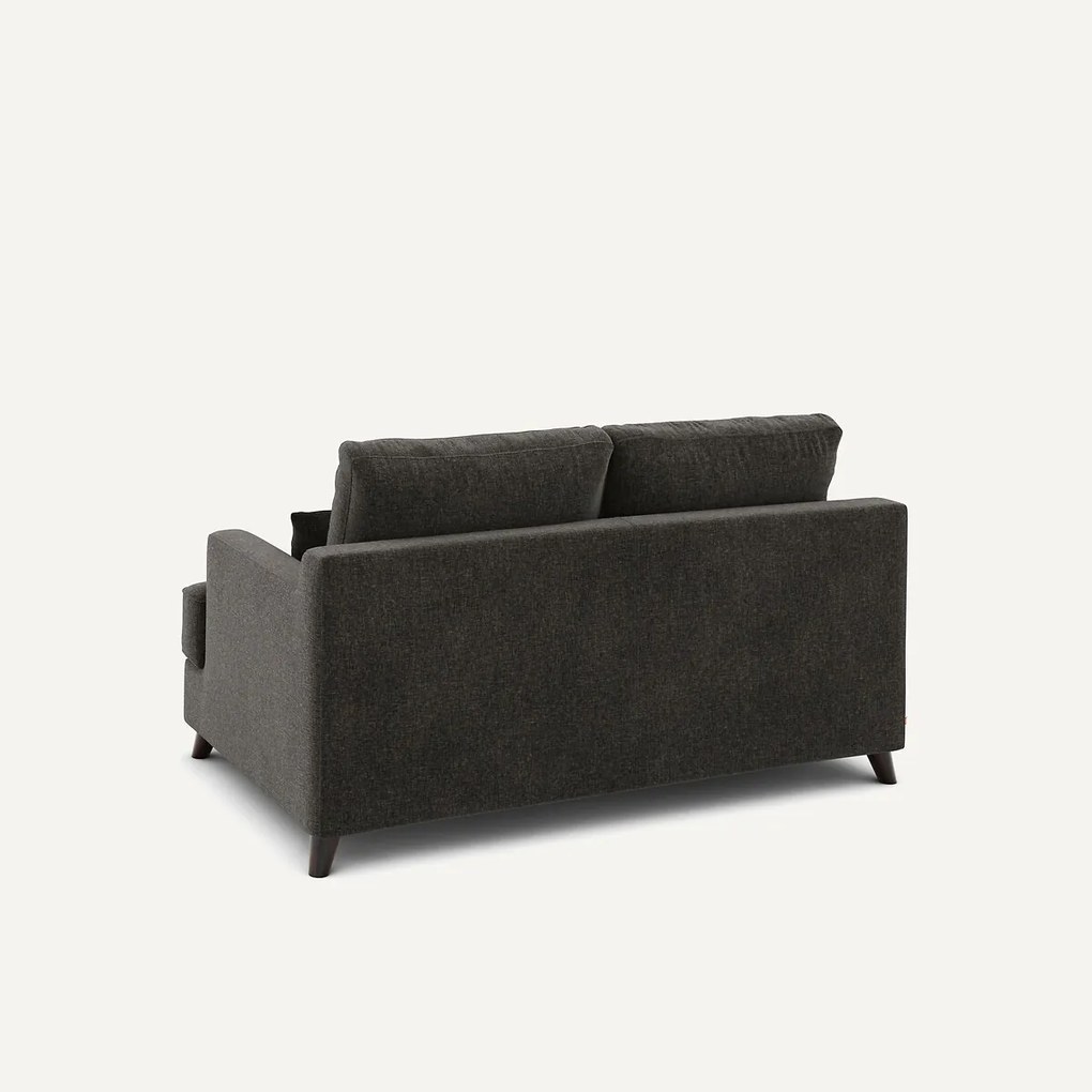 2-zits compacte bank in chenille fluweel, Alwine