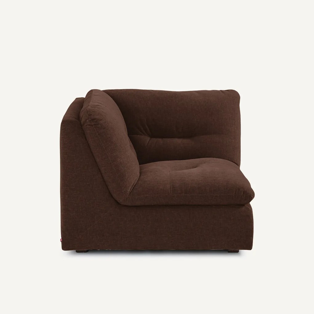 Modulaire 90° hoek in chenille fluweel, GIULIANO