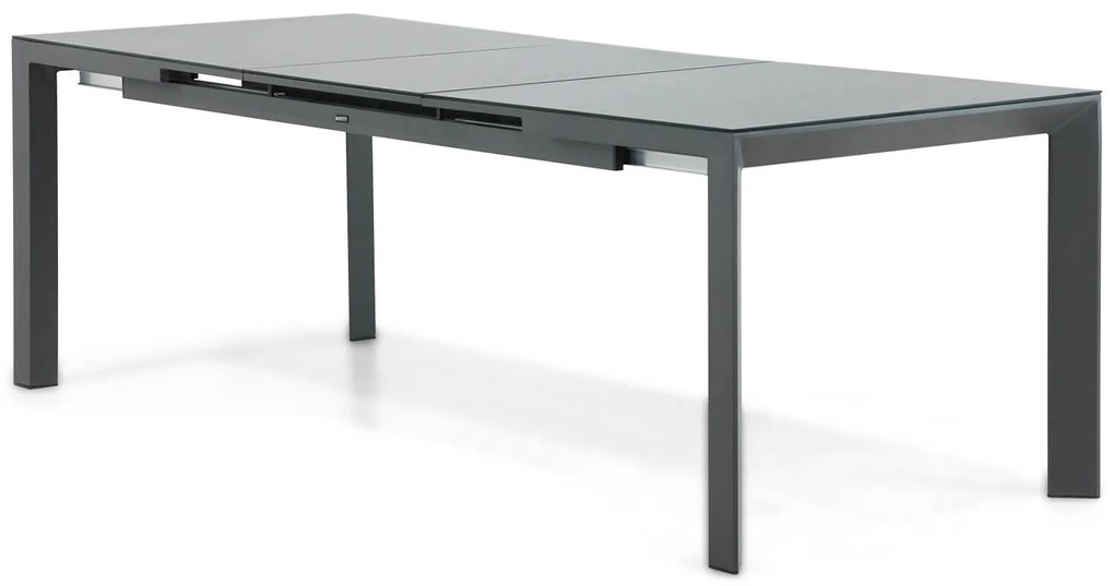 Dining Tuintafel   uitschuifbaar 180/240  x 90 cm Aluminium Grijs  Alicante