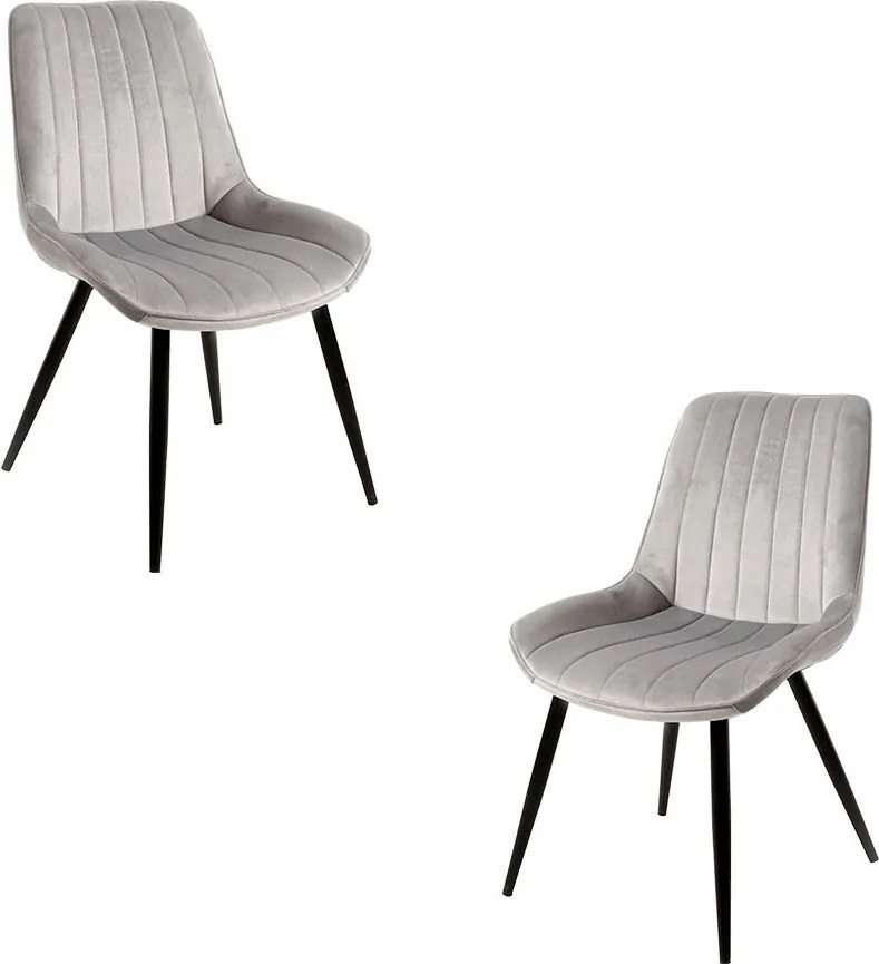 Set 2 Lene Fluwelen Stoelen