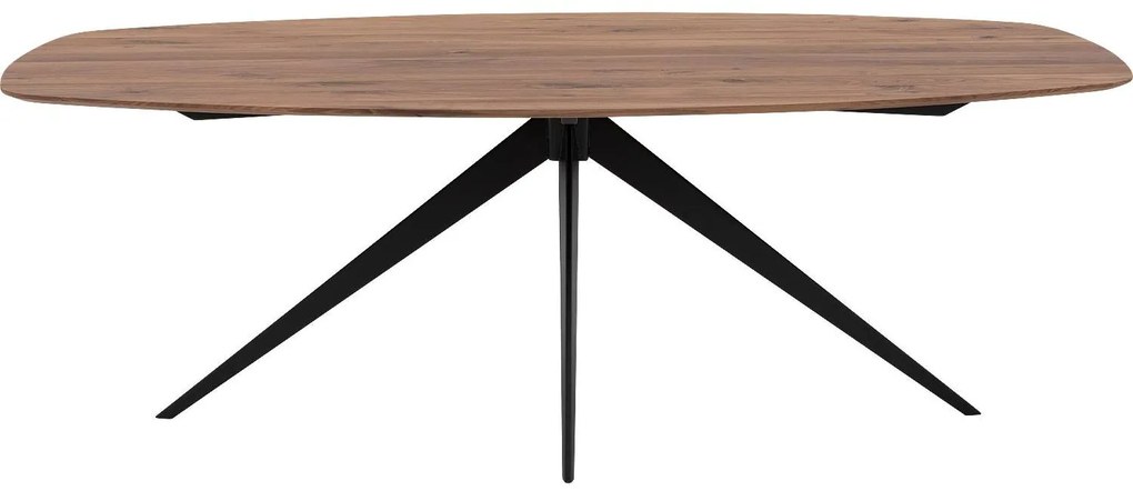 Goossens Excellent Eettafel Floyd, Semi ovaal 240 x 120 cm