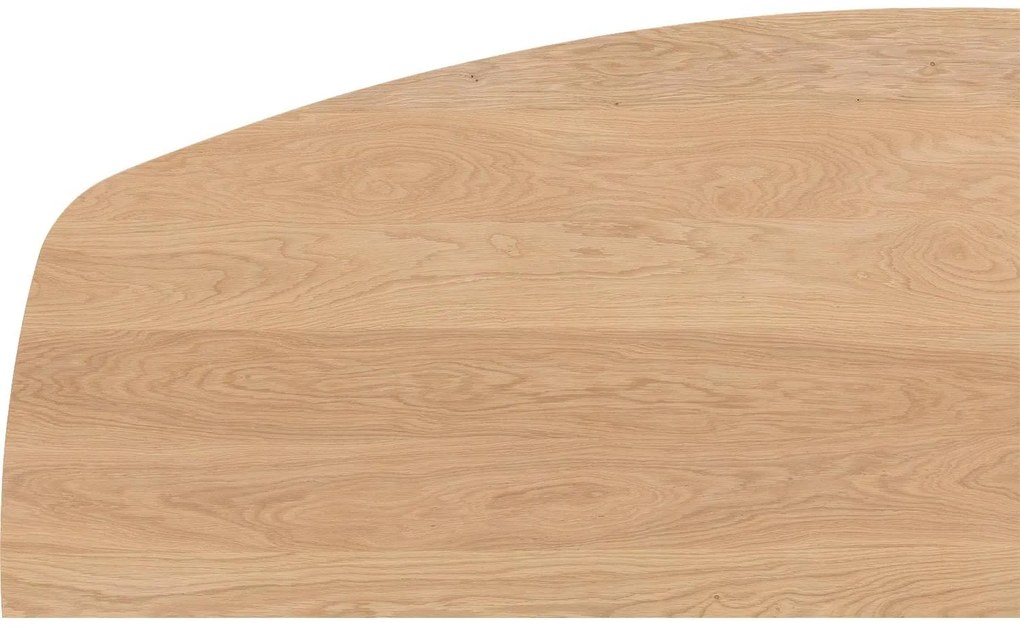 Goossens Excellent Eettafel Uniek, Semi ovaal 200 x 110 cm