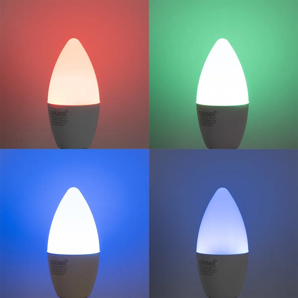 E14 dimbare LED lamp C37 opaal 4.9W 470 lm 2700-6500K