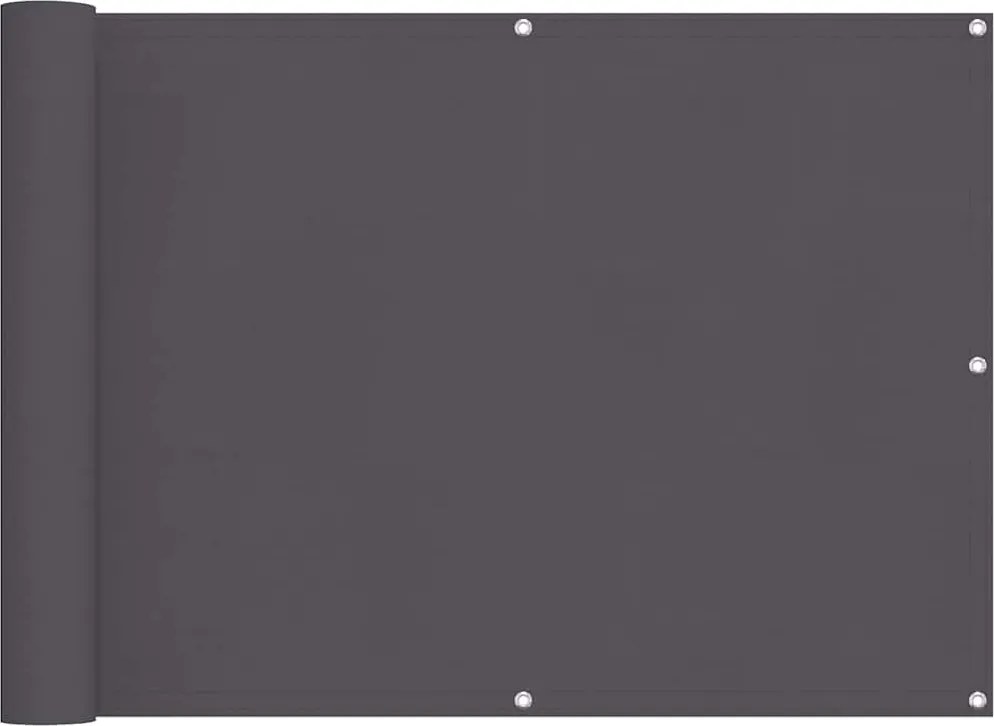 vidaXL Balkonscherm 75x300 cm oxford stof antraciet