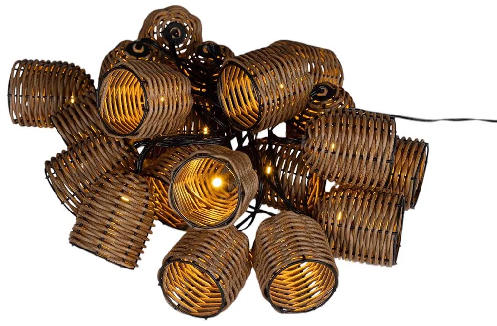 Human Comfort Lichtsnoer LED 5m - 20 lampen - warm wit licht - Ruche