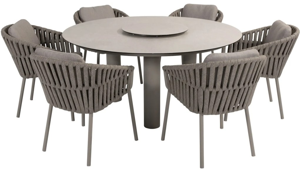 Owen Donato dining tuinset 160xH75 cm 7 delig keramiek cloud Taste 4SO