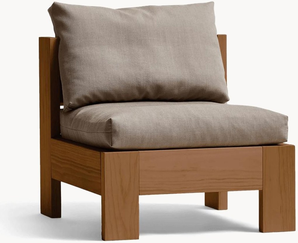 Loungefauteuil Icon van grenenhout met wollen kussen