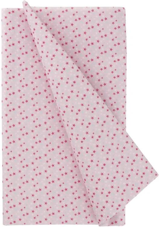Tafelkleed - 138 X 220 - Papier - Roze Sterren (multicolor)