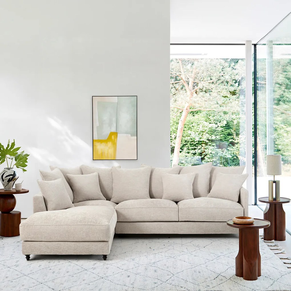 Hoekslaapbank van gerecycled polyester, Lazare