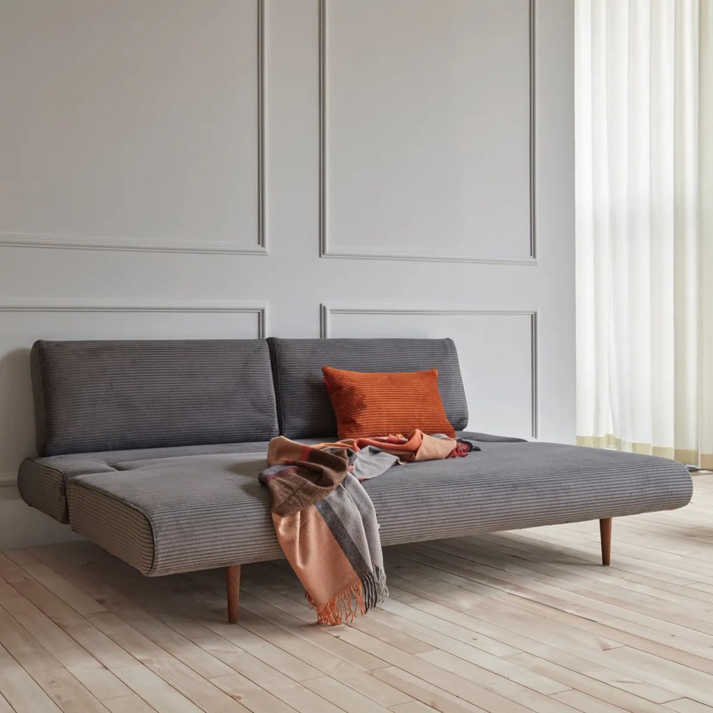 Innovation Living Unfurl Lounger Moderne Slaapbank Ribstof Grijs