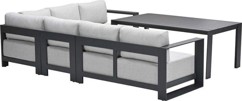 Garden Impressions Malakka lounge dining set 5-delig - valley sand