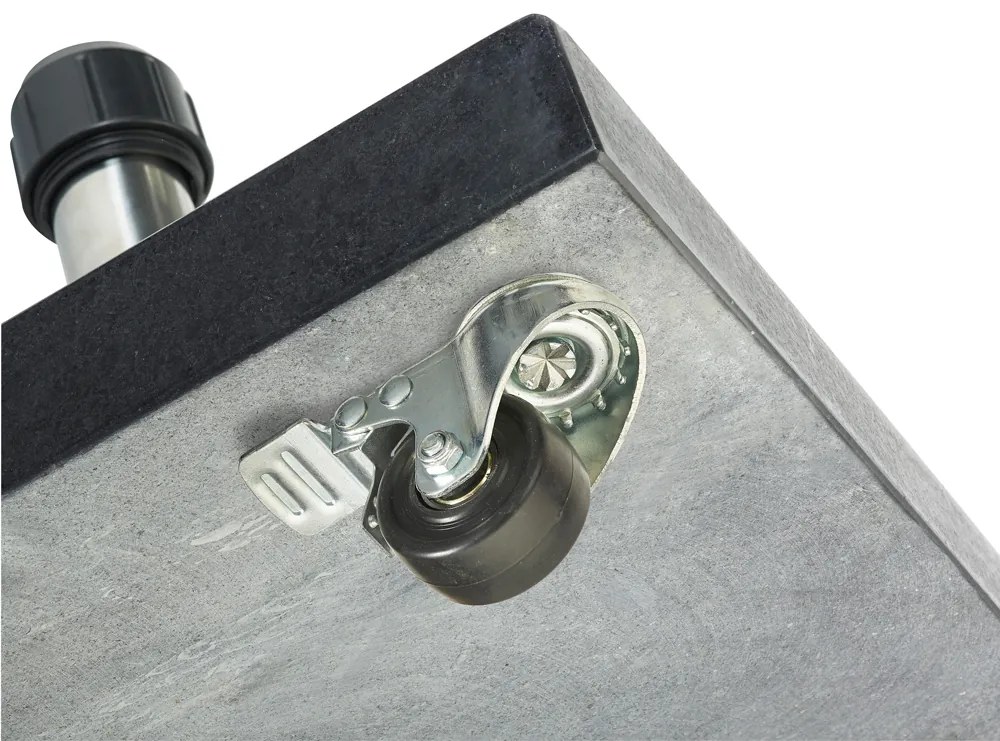 Platinum Verrijdbare parasolvoet Rome 40 kg - black polished