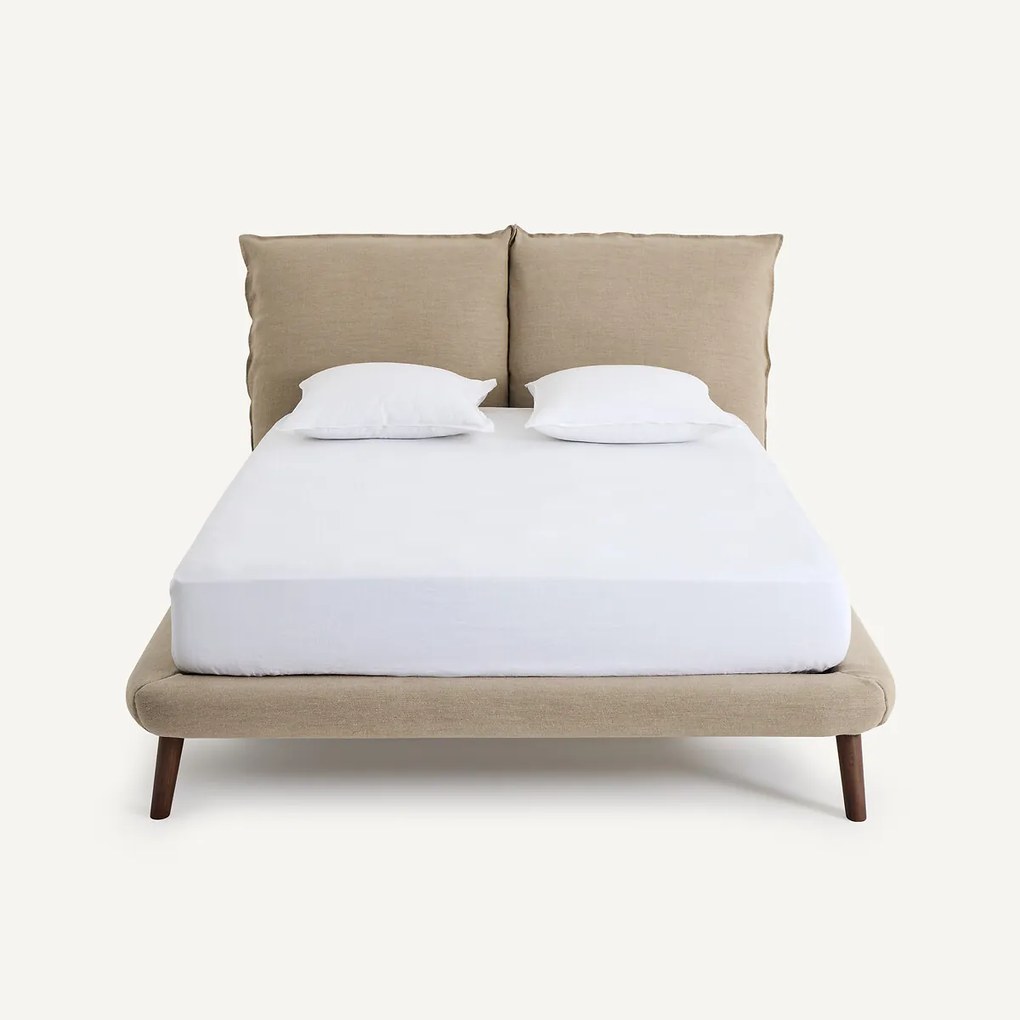 100% linnen 2-persoons bed, Aurore, ontwerp door Emmanuel Gallina