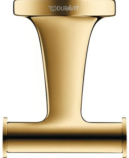 Duravit Starck T Handdoekhaak - dubbel - rond - goud gepolijst 0099303400
