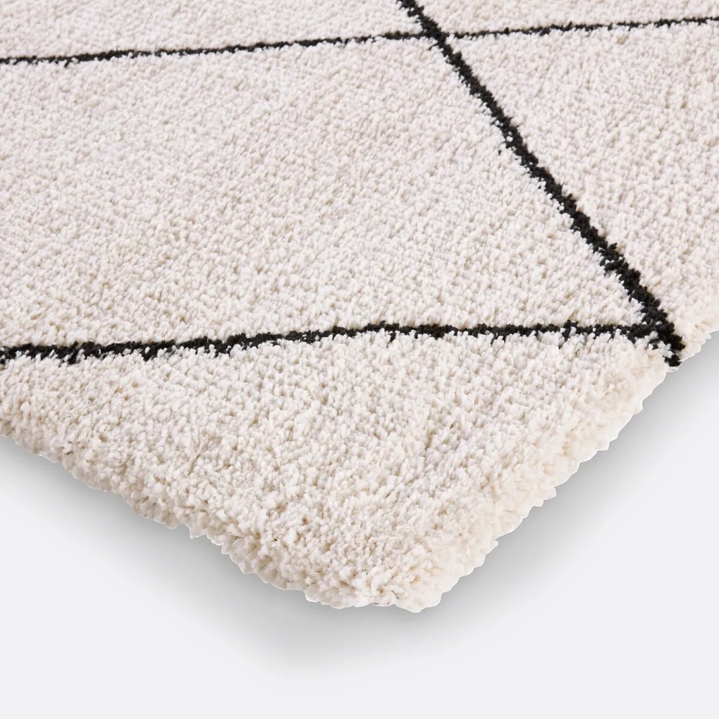 Vloerkleed in Berber stijl, vierkante vorm, Jiraya