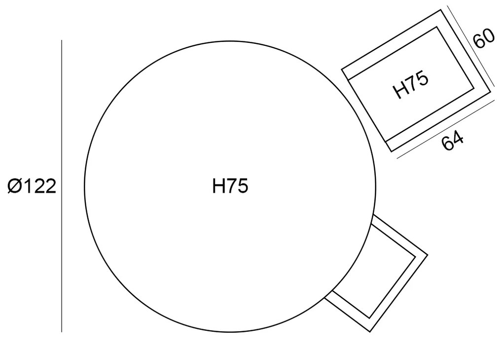 Garden Impressions Tarera tuinset 5-delig taupe - Tulli tuintafel Ø122x75 cm - light teak vironwood