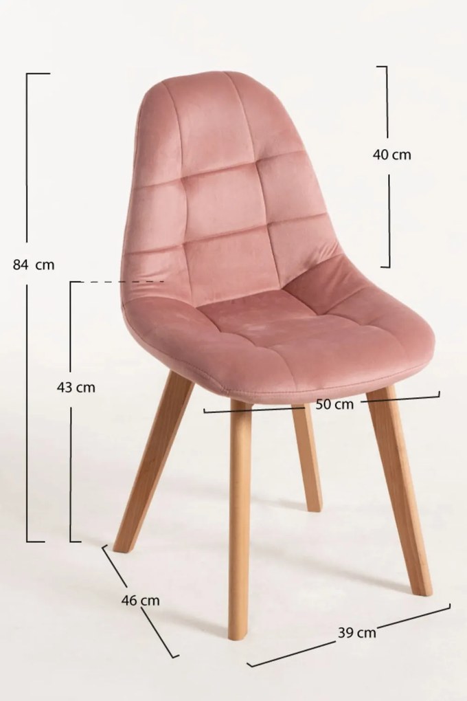 Set 4 Kelen Fluwelen Stoelen