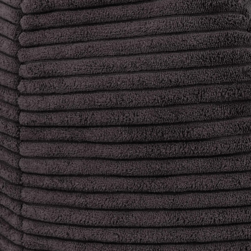 Cloudy Cord Zitzak Stoel + Poef - Antraciet