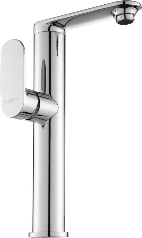 Mexen Milo hoge wastafelkraan met zijhandgreep, chroom - 71315-00