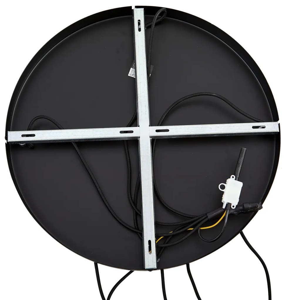 Hotel Chique hanglamp zwart en goud met groen glas 5-lichts - Zuzanna